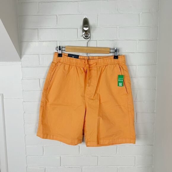 NWT Men’s Gap Orange Drawstring 7” Easy Short Size XS - Picture 1 of 6
